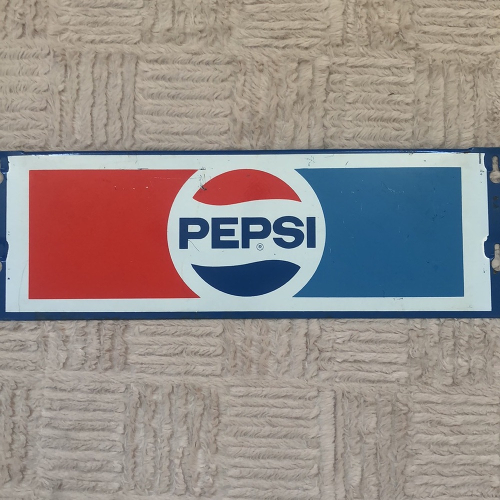 Vintage PEPSI metal sign